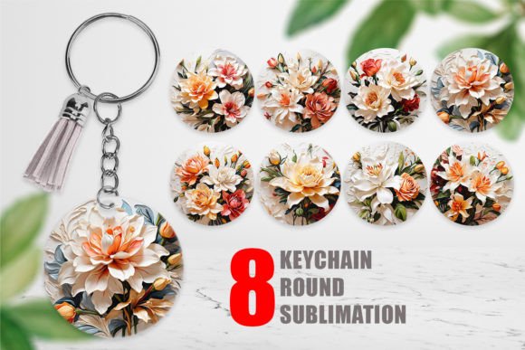 Download Keychain 3D Lily Flower Painting - Painting Collection