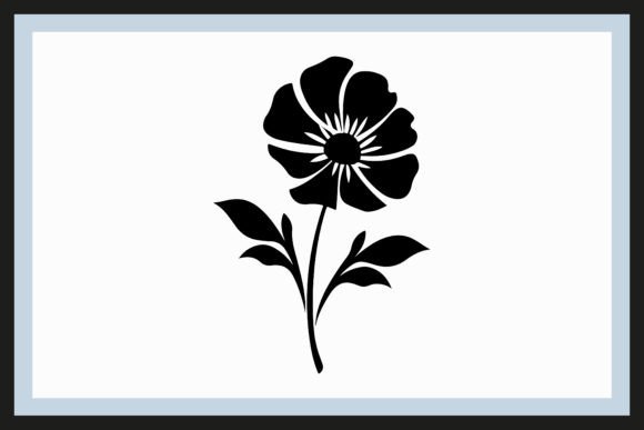 Download Minimalist Flower Silhouette Clipart - Minimalist flower Collection